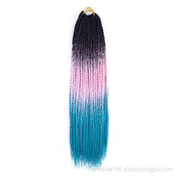 MYZYRbraid Crochet braid 20 inch 20 Roots/pack Grey Synthetic Braiding Hair extension Heat Fiber Bulk Crochet braid